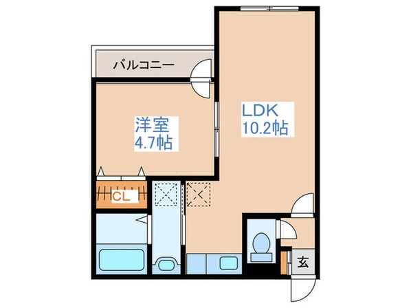 プリマベーラ南平岸の物件間取画像